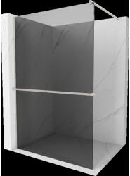 Mexen Kioto+ zid de duș cu suport Walk-in 130 x 200 cm, grafit, nichel periat - 800-130-121-97-40 (800-130-121-97-40)