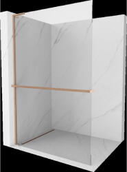 Mexen Kioto+ L perete de duș cu raft Walk-in 95 x 200 cm, transparent, cupru periat - 800-095-123-65-00 (800-095-123-65-00)