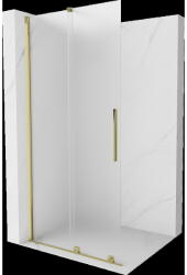 Mexen Velar perete de duș glisant Walk-in 75 x 200 cm, sablat 8 mm, aurie - 871-075-000-33-50 (871-075-000-33-50)
