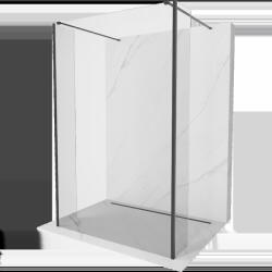 Mexen Kioto perete de duș independent 95 x 30 x 30 cm, transparent, negru - 800-095-030-222-70-00-030 (800-095-030-222-70-00-030)