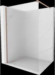 Mexen Kioto panou de duș Walk-in 80 x 200 cm, dungi 8 mm, cupru periat - 800-080-101-65-09 (800-080-101-65-09)