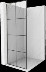 Mexen Kioto L perete de duș Walk-in 70 x 200 cm, grilaj negru, nichel periat - 800-070-103-97-77 (800-070-103-97-77)