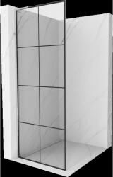 Mexen Kioto L perete de duș Walk-in 80 x 200 cm, grilaj negru, crom - 800-080-103-01-77 (800-080-103-01-77)