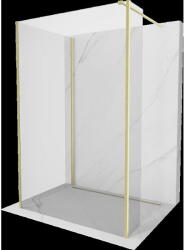 Mexen Kioto panou de duș Walk-in 110 x 100 x 40 cm, transparent, aur periat - 800-110-100-221-55-00-040 (800-110-100-221-55-00-040)