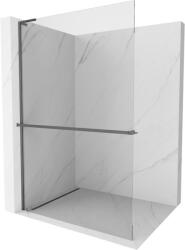 Mexen Kioto+ L perete de duș cu raft Walk-in 110 x 200 cm, transparent, gun metal - 800-110-123-95-00 (800-110-123-95-00)
