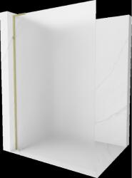 Mexen Kioto L perete duș Walk-in 110 x 200 cm, mat, auriu - 800-110-103-50-30 (800-110-103-50-30)