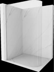 Mexen Kioto-R L perete de duș rotunjit Walk-in 110 x 200 cm, transparent, crom - 800-110-103-01-06 (800-110-103-01-06)