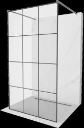 Mexen Kioto perete de duş liber 110 x 200 cm, model negru 8 mm, gri pistol periat - 800-110-002-66-77 (800-110-002-66-77)