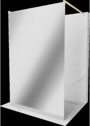 Mexen Kioto perete de duș independent 110 x 200 cm, oglindă 8 mm, auriu periat - 800-110-002-55-50 (800-110-002-55-50)