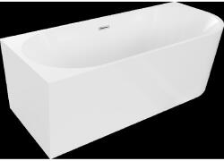 Mexen Mia cada de baie de sine stătătoare colț stângă 160 x 75 cm, albă, preaplin cromat - 52691607500L-01 (52691607500L-01)