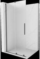 Mexen Velar perete despărțitor de duș glisant Walk-in 85 x 200 cm, înghețat 8 mm, gri armat periat - 871-085-000-33-66 (871-085-000-33-66)
