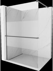 Mexen Kioto+ perete de duş cu raft Walk-in 110 x 200 cm, transparent/mat, gun metal - 800-110-121-95-35 (800-110-121-95-35)