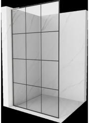 Mexen Kioto L perete de duș Walk-in 120 x 200 cm, grilaj negru, nichel periat - 800-120-103-97-77 (800-120-103-97-77)