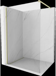 Mexen Kioto perete de duș Walk-in 95 x 200 cm, transparent 8 mm, auriu periat - 800-095-101-55-00 (800-095-101-55-00)