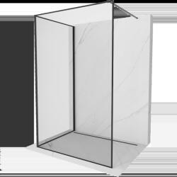Mexen Kioto perete de duș Walk-in 120 x 100 cm, ramă neagră, neagră - 800-120-212-70-70-100 (800-120-212-70-70-100)