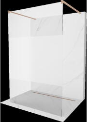 Mexen Kioto perete de duș independent 130 x 200 cm, transparent/gheață 8 mm, cupru periat - 800-130-002-65-35 (800-130-002-65-35)
