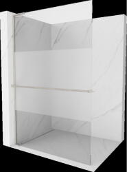 Mexen Kioto+ L panou de duș cu raft Walk-in 70 x 200 cm, transparent/mat, nichel periat - 800-070-123-97-35 (800-070-123-97-35)
