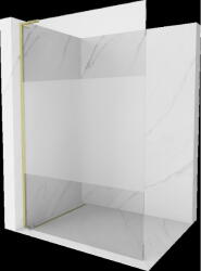Mexen Kioto L perete de duș Walk-in 80 x 200 cm, transparent/înghețat, auriu periat - 800-080-103-55-35 (800-080-103-55-35)