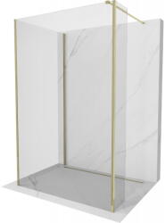 Mexen Kioto perete de duș Walk-in 115 x 90 x 40 cm, transparent, auriu - 800-115-090-221-50-00-040 (800-115-090-221-50-00-040)