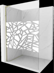 Mexen Kioto L panel de duș Walk-in 120 x 200 cm, model alb, auriu - 800-120-103-50-85 (800-120-103-50-85)
