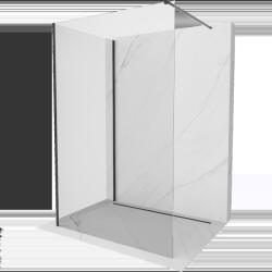 Mexen Kioto perete de duș Walk-in 105 x 100 cm, transparent, negru - 800-105-212-70-00-100 (800-105-212-70-00-100)