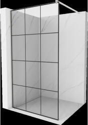 Mexen Kioto perete de duș Walk-in 110 x 200 cm, grilaj negru 8 mm, nichel periat - 800-110-101-97-77 (800-110-101-97-77)