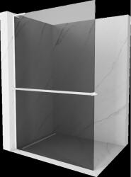 Mexen Kioto+ L perete de duș cu raft Walk-in 80 x 200 cm, grafit, alb - 800-080-123-20-40 (800-080-123-20-40)