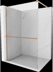 Mexen Kioto+ panou de duș cu poliță Walk-in 110 x 200 cm, transparent, cupru periat - 800-110-121-65-00 (800-110-121-65-00)
