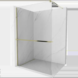 Mexen Kioto+ panou de duș cu raft Walk-in 105 x 200 cm, transparent, auriu - 800-105-121-50-00 (800-105-121-50-00)