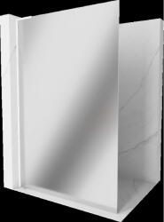 Mexen Kioto L perete de duș Walk-in 100 x 200 cm, oglindă, alb - 800-100-103-20-50 (800-100-103-20-50)
