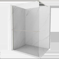 Mexen Kioto+ perete de duș cu raft Walk-in 115 x 200 cm, transparent, nichel periat - 800-115-121-97-00 (800-115-121-97-00)