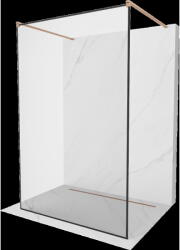 Mexen Kioto pereți de duș autoportanți 150 x 200 cm, model negru 8 mm, cupru periat - 800-150-002-65-70 (800-150-002-65-70)