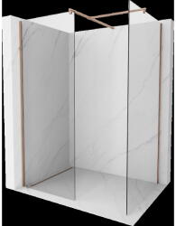 Mexen Kioto perete duș Walk-in 155 x 90 cm, transparent, aur roz - 800-155-202-60-00-090 (800-155-202-60-00-090)