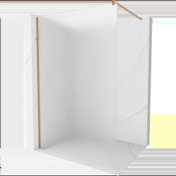 Mexen Kioto paravan de duș Walk-in 110 x 200 cm, sticlă mată 8 mm, cupru periat - 800-110-101-65-30 (800-110-101-65-30)