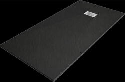 Mexen Hugo cădiță de duș dreptunghiulară SMC 180 x 80 cm, negru, mască inox - 42708018-X (42708018-X)
