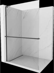 Mexen Kioto+ L perete de duș cu raft Walk-in 95 x 200 cm, transparent, negru - 800-095-123-70-00 (800-095-123-70-00)