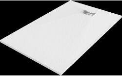 Mexen Hugo cadă de duș dreptunghiulară SMC 150 x 80 cm, albă, mască inox - 42108015-X (42108015-X)
