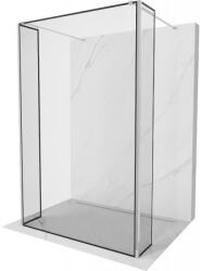 Mexen Kioto perete de duș liber 140 x 30 x 30 cm, model negru, crom - 800-140-030-222-01-70-030 (800-140-030-222-01-70-030)