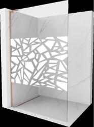 Mexen Kioto L paravan de duș Walk-in 120 x 200 cm, model alb, cupru periat - 800-120-103-65-85 (800-120-103-65-85)