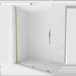 Mexen Velar perete de duș glisant Walk-in 160 x 200 cm, mat 8 mm, auriu - 871-160-000-33-50 (871-160-000-33-50)