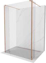 Mexen Kioto perete de duș independent 110 x 30 x 30 cm, transparent, aur roz - 800-110-030-222-60-00-030 (800-110-030-222-60-00-030)
