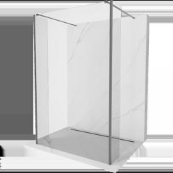 Mexen Kioto perete de duș independent 150 x 30 x 30 cm, transparent, gun metal - 800-150-030-222-95-00-030 (800-150-030-222-95-00-030)
