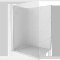 Mexen Kioto L perete de duș Walk-in 110 x 200 cm, dungi, alb - 800-110-103-20-09 (800-110-103-20-09)