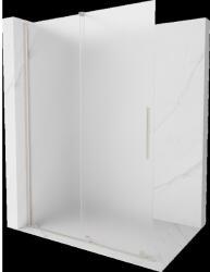 Mexen Velar perete de duș glisant Walk-in 160 x 200 cm, înghețat 8 mm, nichel periat - 871-160-000-33-97 (871-160-000-33-97)