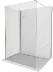 Mexen Kioto perete de duș Walk-in 125 x 100 cm, transparent, auriu - 800-125-212-50-00-100 (800-125-212-50-00-100)