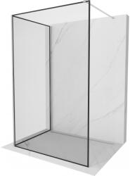 Mexen Kioto perete de duș Walk-in 120 x 110 cm, ramă neagră, crom - 800-120-212-01-70-110 (800-120-212-01-70-110)