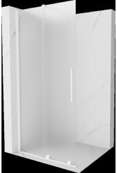 Mexen Velar panou de duș glisant de tip walk-in 85 x 200 cm, sablat 8 mm, alb - 871-085-000-33-20 (871-085-000-33-20)