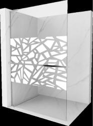 Mexen Kioto+ L panou de duș cu raft Walk-in 90 x 200 cm, model alb, crom - 800-090-123-01-85 (800-090-123-01-85)