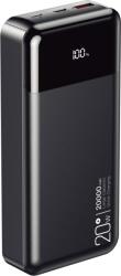 Cellect Powerbank gyorstöltéssel 20000 mAh kapacitással, fekete