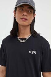 Billabong pamut póló Arch Crew fekete, férfi, sima, EBYKT00100 - fekete L